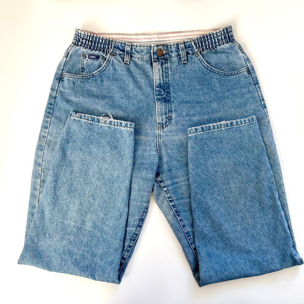 Vintage LEE high waist mom jeans tapered leg baggy - Picture 9 of 10